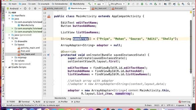 Android ListView | Display List Of Items | Android App Development in Hindi смотреть онлайн
