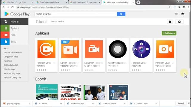 Cara Rekam Layar Meeting GOOGLE MEET dengan HP / Android смотреть онлайн