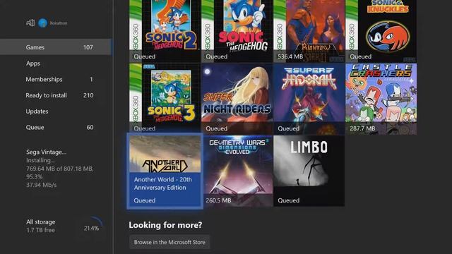 Xbox One - Downloading Lots of Games (2 TB External Storage) смотреть онлайн