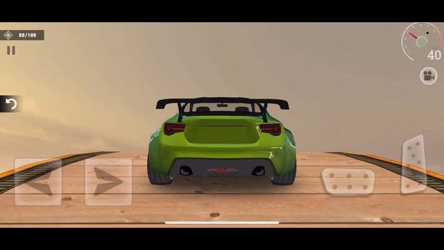 Ramp Stunt Car Racing 😍😍 | Endless play | GT Mega Car Ramp | Green GT Car play | Checkpoint 90 | P- смотреть онлайн