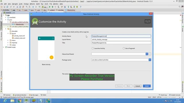 How to make a new Activity in Android Studio, using a button : For Beginners смотреть онлайн