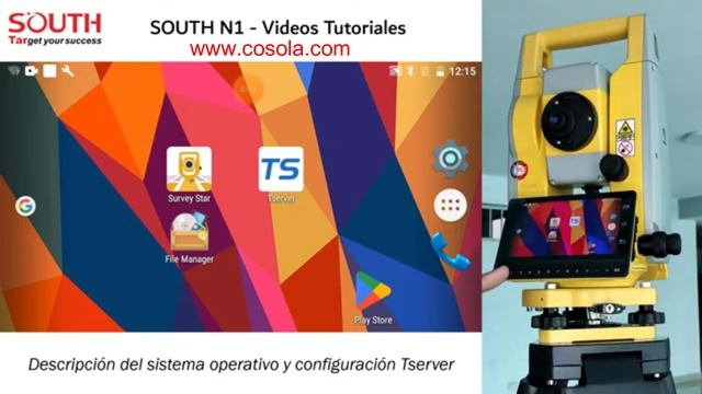 2.- Estación Total SOUTH N1- Descripción del Sistema Operativo y configuración del Tserver - COSOLA смотреть онлайн
