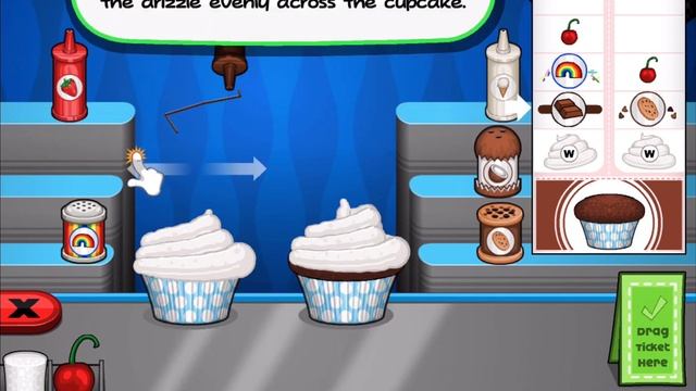 Papa's Cupcakeria HD Day 1 (IOS/Android Gameplay) смотреть онлайн