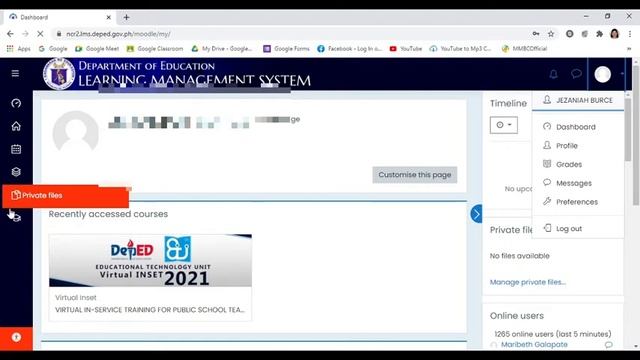 HOW TO LOG-IN, LOG-OUT, AND GET DIGITAL CERTIFICATES FROM DepEd LMS? | Virtual INSET 2021 смотреть онлайн