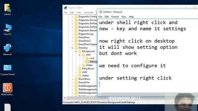 Windows 10 Tips And Tricks: Add setting to desktop context Menu смотреть онлайн