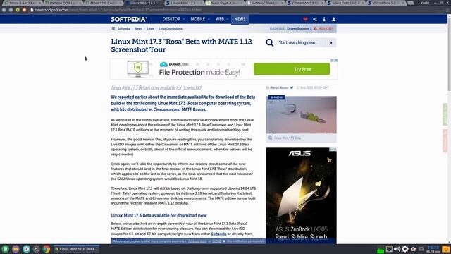 Kernel 4.4 rc1, Radeon 7.6.1, Mesa 11.0.5, Mint 17.3 Beta, Virtualbox 5.0.10 смотреть онлайн