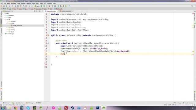 Learn Android Studio: (27) How to display Html code in a TextView смотреть онлайн
