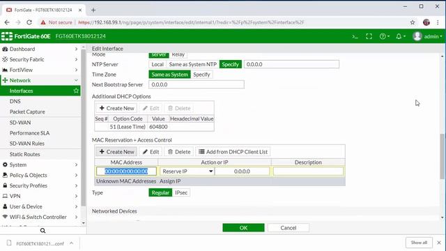 Fortinet Essentials : How To Setup a DHCP MAC Address Reservation on a Fortigate Firewall смотреть онлайн