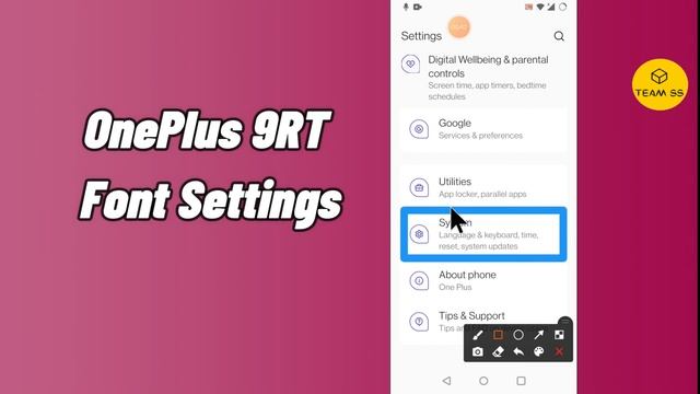 How To Change Font Style In One Plus 9rt || Oneplus Font Setting