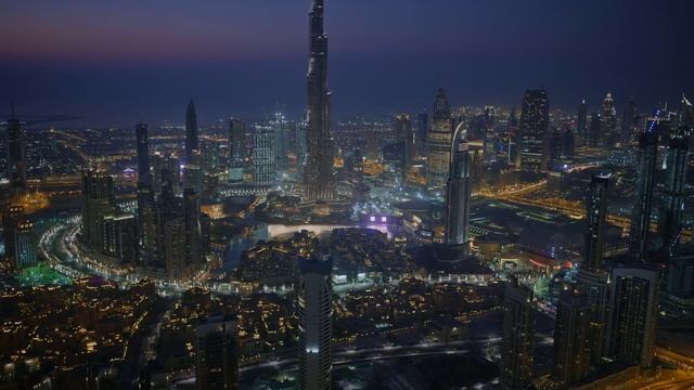 Dubai Night [4K] - Live Aerial Wallpaper/Screensaver смотреть онлайн