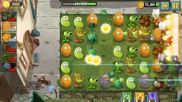 Plants vs Zombies 2 - Modern Day - Day 8: Beghouled смотреть онлайн