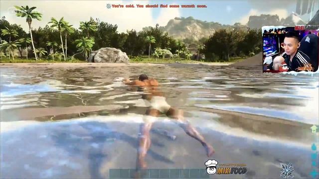 (Mixigaming ARK #1) Bộ tộc bất ổn tìm nơi lập cư và cái kết gặp ngay khủng long bạo chúa. смотреть онлайн