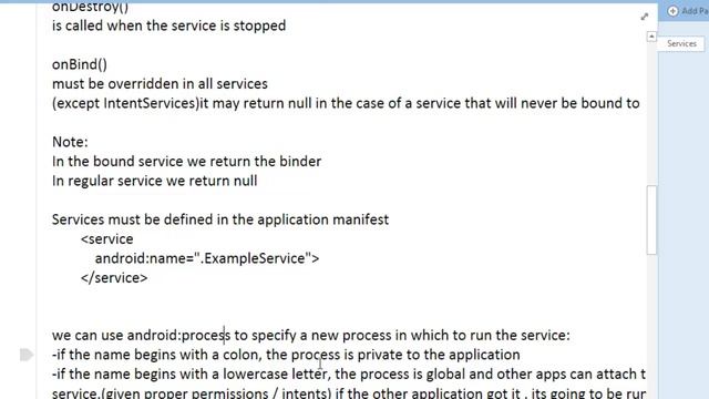 services in android part3 service lifecycle ,manifest,private process смотреть онлайн