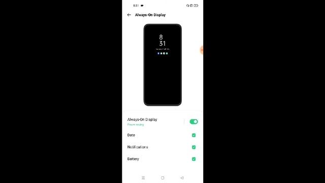 Realme Narzo 50 How To Set Always On Display