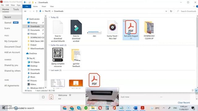 How to Install Adobe Acrobat and solve light waybill thermal printing works for Zjiang and Gprinter смотреть онлайн
