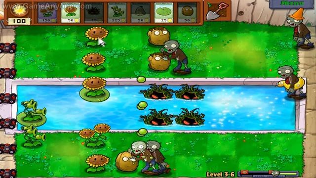 Plants Vs. Zombies HD - Level 3-6 смотреть онлайн