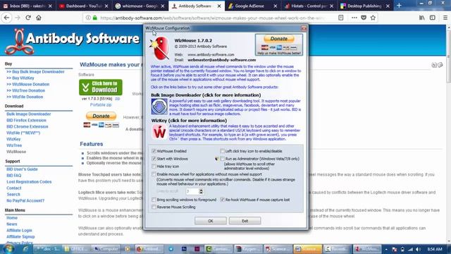 Wizmouse - Utility to scroll any inactive windows by mouse scroll : Hindi Video смотреть онлайн