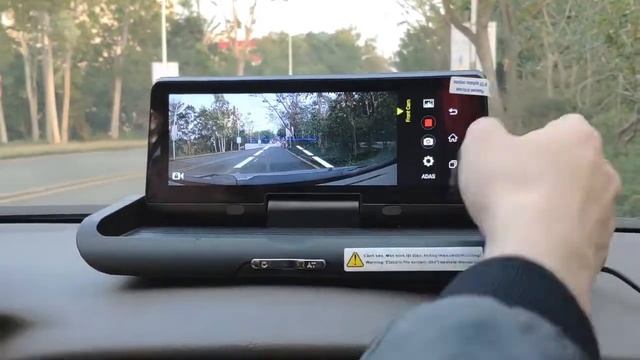 7.84'' 4G ADAS Car DVR Dash Cam HD 1080P Dual Lens Rearview Camera Backup Mirror смотреть онлайн