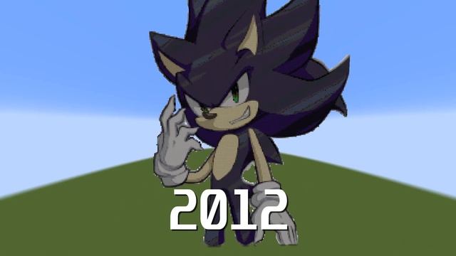 Evolution of DARK SONIC (Minecraft pixel art) смотреть онлайн