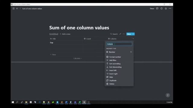 Notion Series | Part 1: Calculating Sum Of One Column Values смотреть онлайн