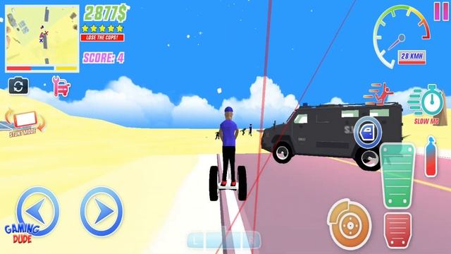 Dude Theft Wars Offline & Online - Hoverboard vs Five Stars Police | Android Gameplay HD смотреть онлайн