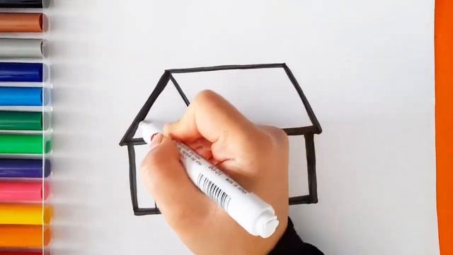 Drawing Picture A HOUSE For Kids. Pисуем картинка дом для детей. #FunKeepArt ,#BeTaiNangTV ,#ToBiAR