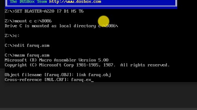 how to install MASAM DOSBOX software in windows 10 and Running First Program Tutorial смотреть онлайн
