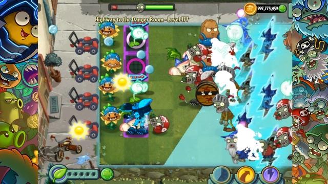 Plants vs Zombies 2 6.5.1-NEW Plants holy barrier vs Electric Peashooter POWER UP! смотреть онлайн