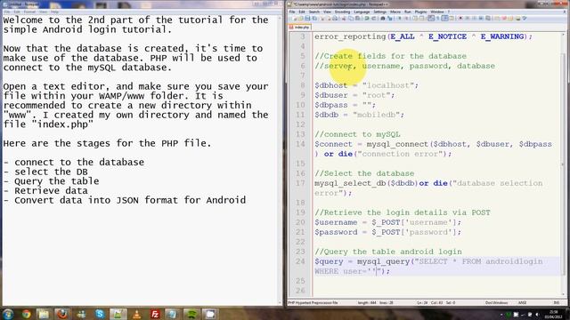Android Login Interface Tutorial: Part 2 смотреть онлайн