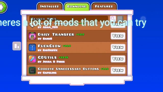 NEW MOD MENU FOR ANDROID FREE!!, BETTER THEN ITALIAN MOD MENU?? Geometry dash 2.2!! смотреть онлайн