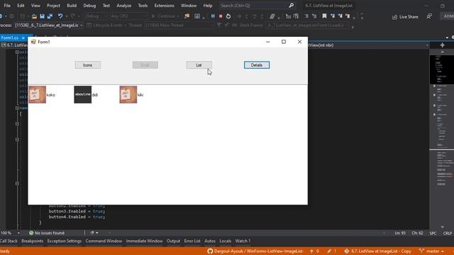 WinForms C# ListView & ImageList смотреть онлайн