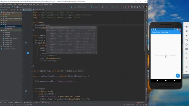 Dynamic Drawer Side Menu - Flutter UI - Speed Code смотреть онлайн