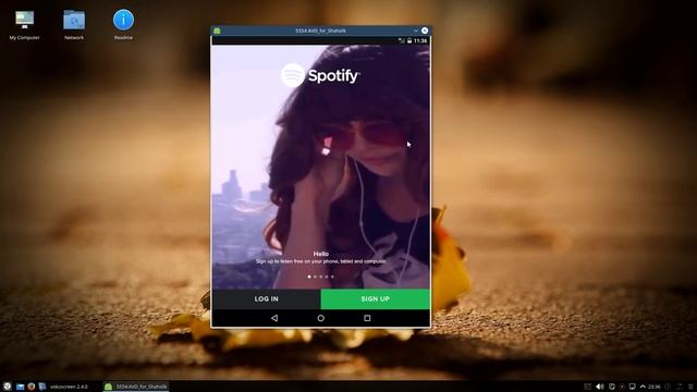 Spotify (Android) App running on Netrunner Linux смотреть онлайн