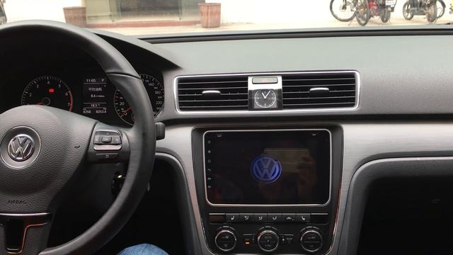 Climate AC and open doors information On Joying Android car stereo head unit for VW passat 2015-16 смотреть онлайн