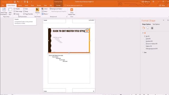 How to view a presentation in Notes Master View in Microsoft PowerPoint 2016? смотреть онлайн