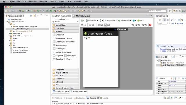 RelativeLayout en Android - Interfaces de usuario смотреть онлайн