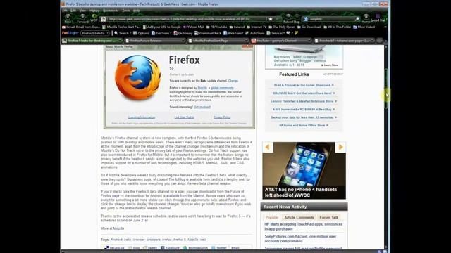 Firefox 5 Beta - The faster browser (New Release) смотреть онлайн