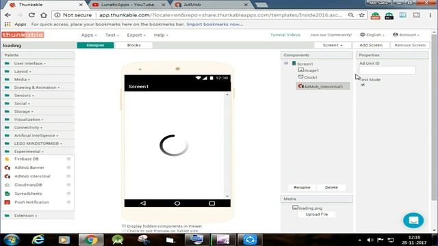 Thunkable Animation From One Image, Thunkable Loading Page, Thunkable Android App Tutorial In Hindi