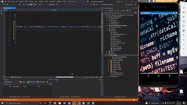 How to use images as backgrounds in Xamarin Forms. ANDROID смотреть онлайн