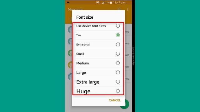 SMS ki Text Size Kaise Badhaye | How to Increase Message Font Size in Android смотреть онлайн