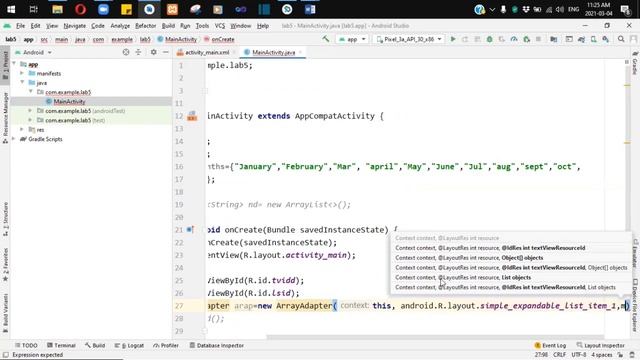 Mobile Programming - Lab 5 - Android Studio: ListView - 2021-03-04 смотреть онлайн