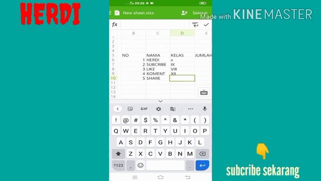 Tutorial membuat tabel Excel di Polaris office android смотреть онлайн