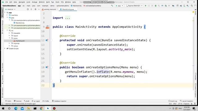 21. Menus- Option Menu in Android смотреть онлайн