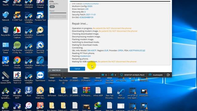 Samsung A30s (SM-A307FN) U2 Imei Repair Done By Chimera Tool смотреть онлайн
