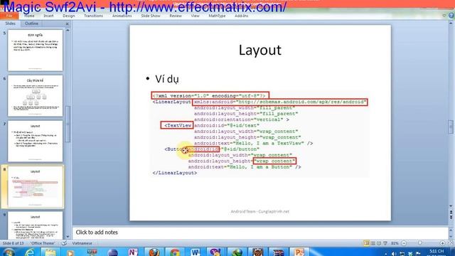 Android_cunglaptrinhnet_bais3 1 : View, ViewGroup смотреть онлайн