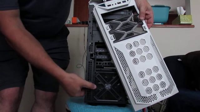 IN WIN GT1 (or any other PC case) how to open front cover for access of fans смотреть онлайн