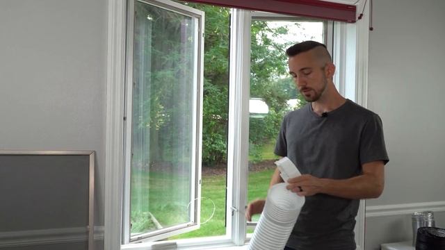 Venting a Portable Air Conditioner through a Casement Crank out Window смотреть онлайн