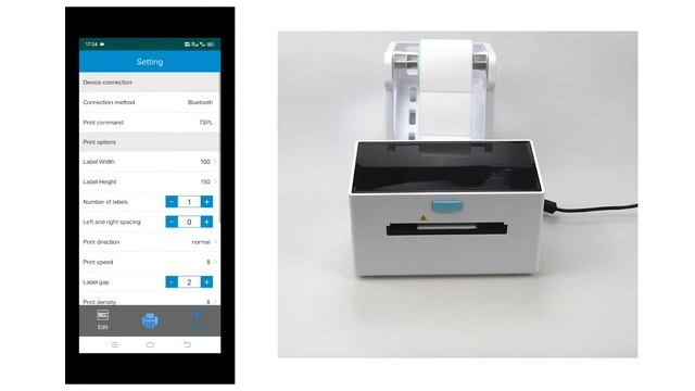POS-9220.How to print label via Android App смотреть онлайн