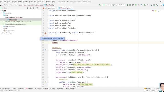 Android Studio Components part 1 смотреть онлайн