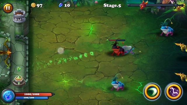 Defender III - Quick Gameplay - Tutorial Included (iOS & Android) HD 1080p смотреть онлайн